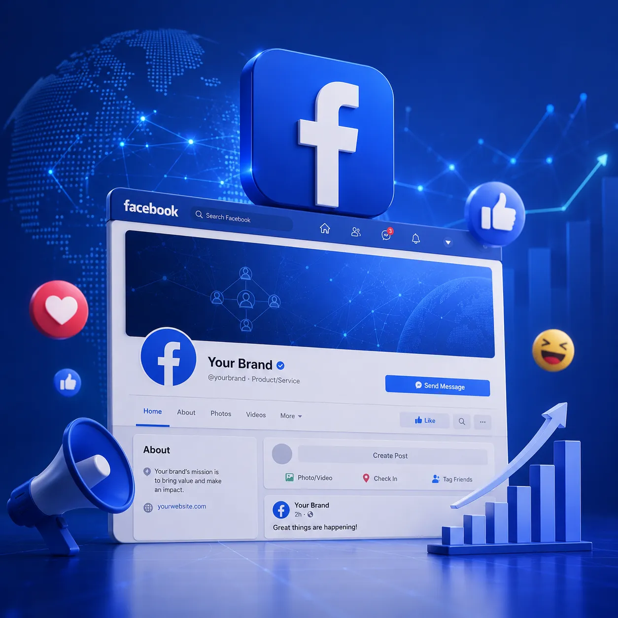 Facebook社媒运营服务｜品牌曝光与社群增长