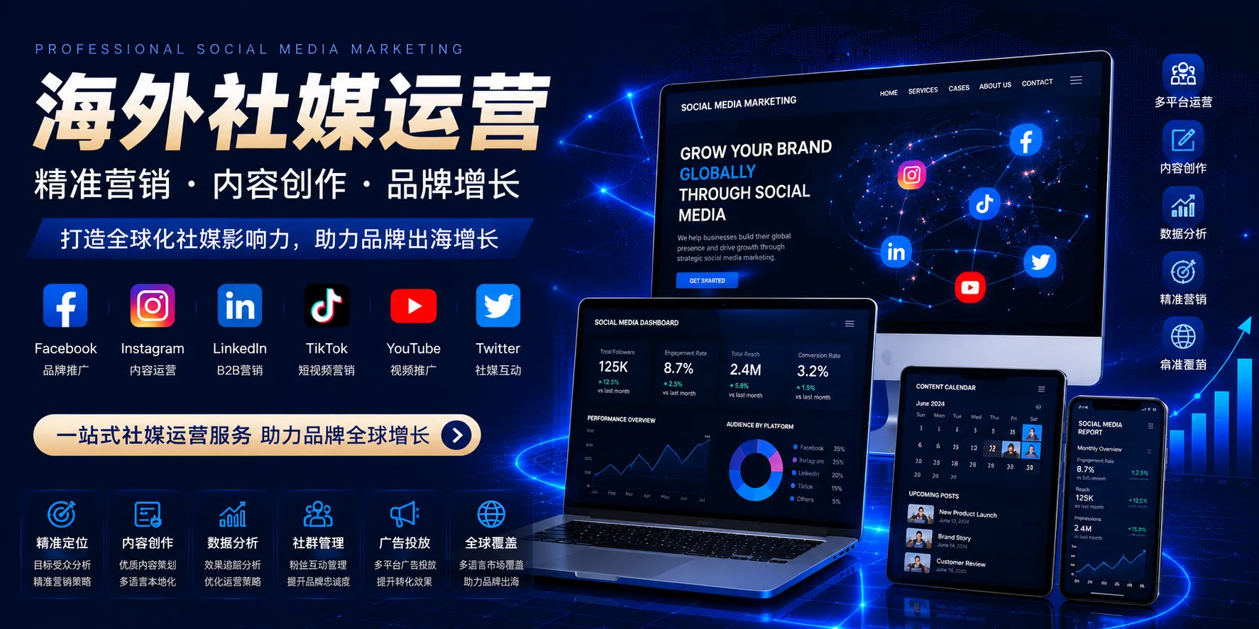 JZADS海外社媒运营与品牌全球化营销解决方案