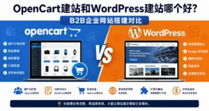OpenCart建站和WordPress建站在B2B企业网站、客户分级价格、库存订单、Google SEO、内容管理和询盘功能方面的对比
