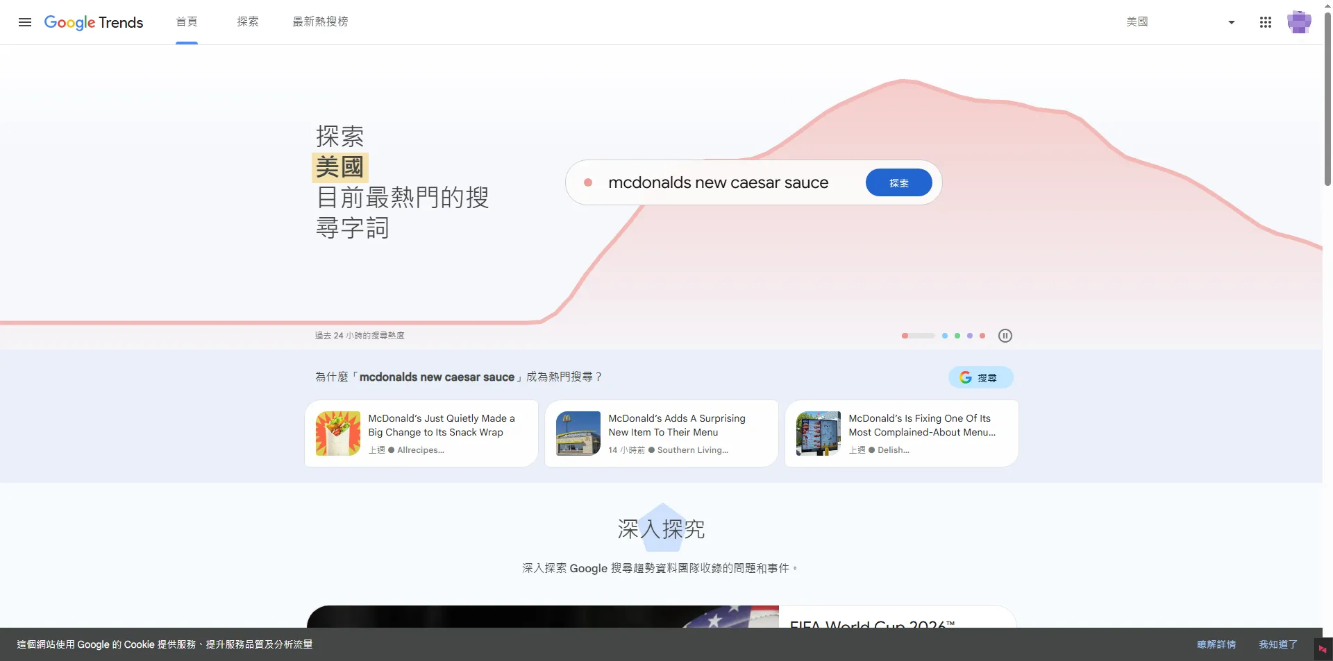 google趋势页面截图